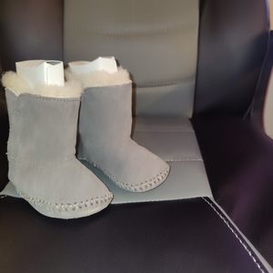 UGG Australia 10051981 Infant Suede Boots Grey Size 2/3